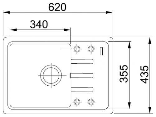 Franke BSG 611-62 белый мойка