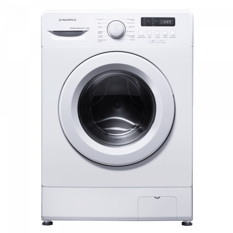 Maunfeld MFWM106WH051D отдельностоящая стиральная машина