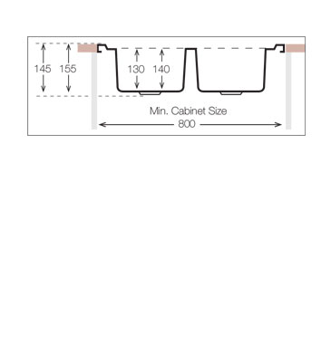 TopZero STM800.600.20 мойка накладная нержавеющая сталь