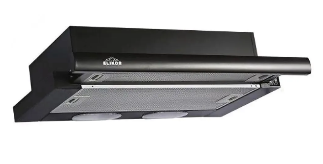Elikor Интегра 60П-400-В2Л черный/черн. вытяжка