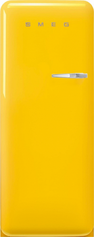 Smeg FAB28LYW5 отдельностоящий однодверный холодильник желтый