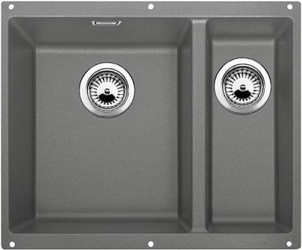 Blanco SUBLINE 340/160-U (513789) чаша слева алюметаллик мойка