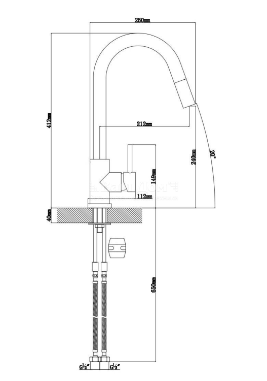 Florentina ВИТА коричневый смеситель
