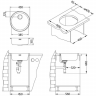 Alveus FORM 10 NAT-90 FI 450 1X кухонная мойка