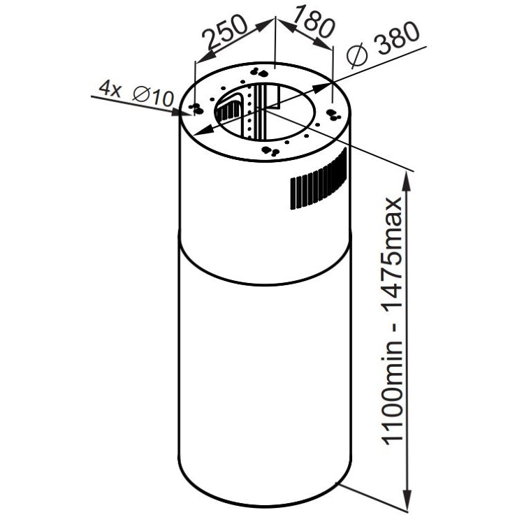 Maunfeld LEE ISLA 39 INOX вытяжка