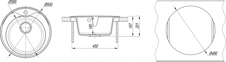 Dr.Gans Ротанг 500 графит мойка