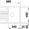 Blanco ZIA 45 S Compact SILGRANIT PuraDur темная скала мойка