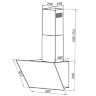 Maunfeld EAGLE 60 Glass White наклонная вытяжка