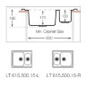 TopZero LTL615.500.15.GT8K кухонная мойка