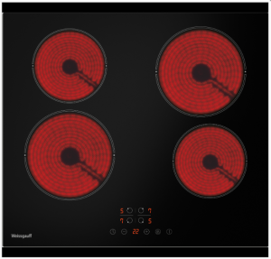 Weissgauff HV 640 BKS стеклокерамическая панель