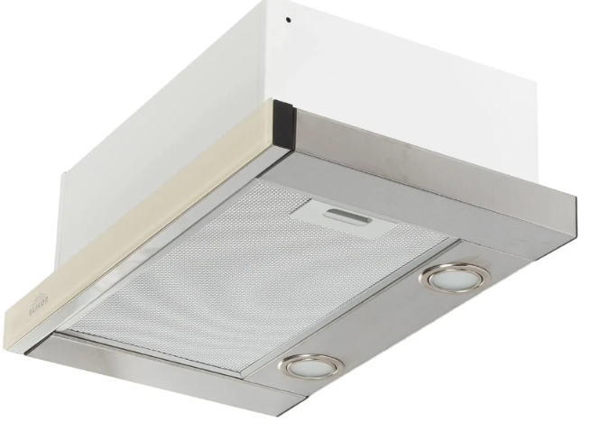 Elikor Интегра GLASS 50Н-400-В2Д нерж/стекло бежевое вытяжка встраиваемая телескопическая