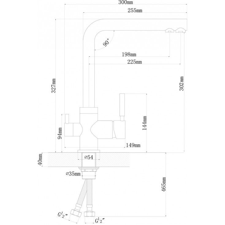 Longran Sprint universal LM2195 Arena granite смеситель