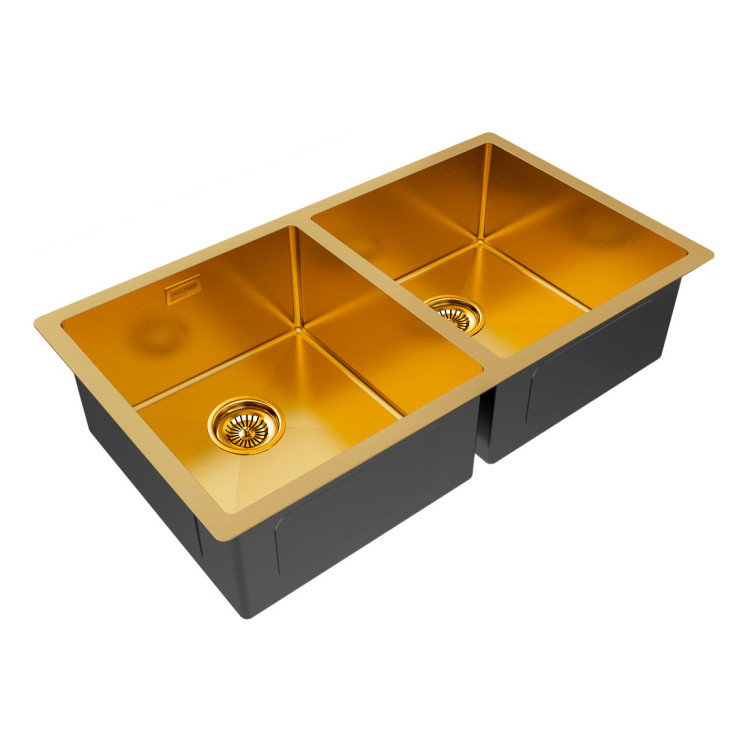 Paulmark GERBERG 78 / 2 UNI брашированное золото мойка