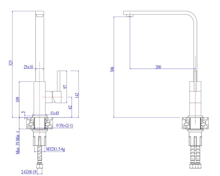 Alveus JENNY BRS смеситель