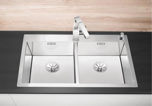 Blanco CLARON 400/400-IF/А нерж. сталь зеркальная полировка с клапаном-автоматом 521654 мойка