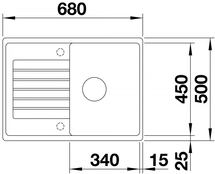 Blanco ZIA 45 S Compact SILGRANIT PuraDur антрацит мойка
