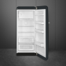 Smeg FAB28RDBLV5 отдельностоящий однодверный холодильник черный вельвет