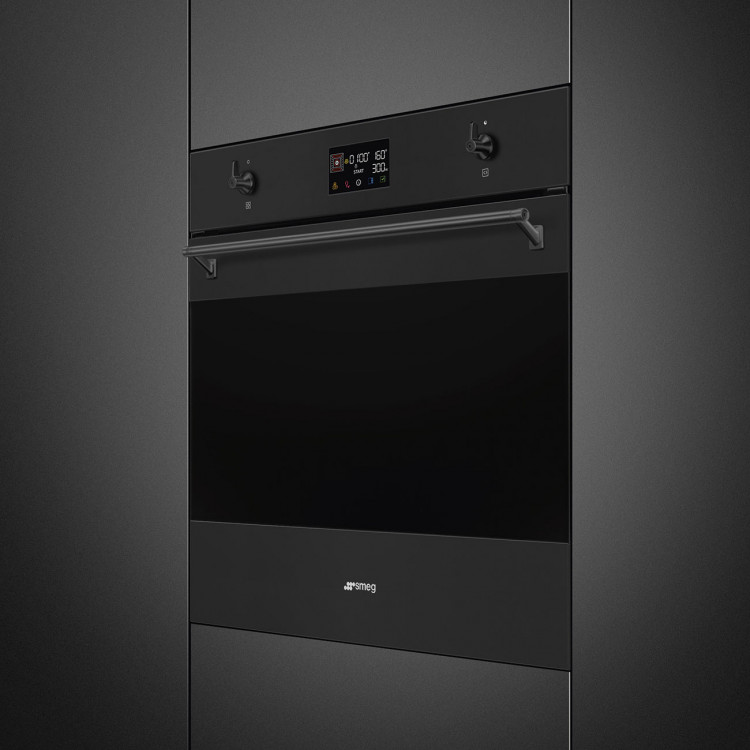 Smeg SO6302M2N многофункциональный электрический духовой шкаф с СВЧ
