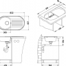 Alveus FORM 40 NAT-90 832X437 1X кухонная мойка