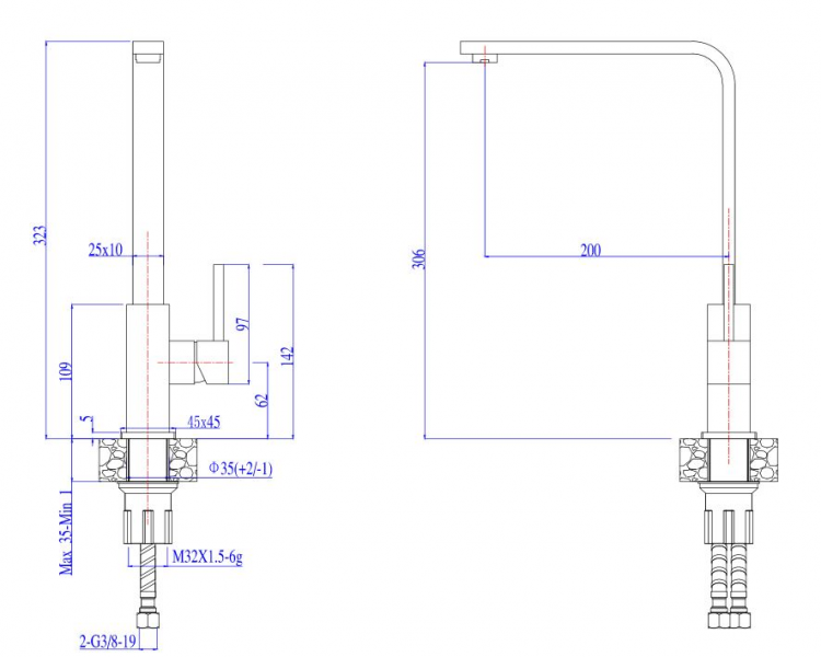 Alveus JENNY G55 BEIGE смеситель