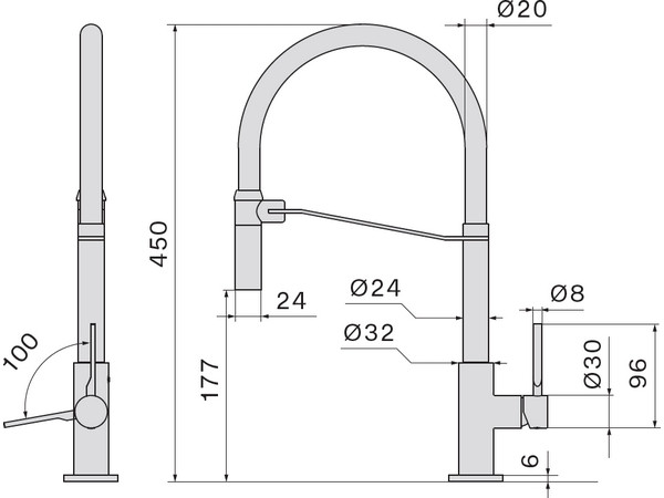 Falmec TREVI PRO MTRP.00#CHF смеситель