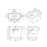 Alveus FORM 50 LEI-90 832X437 2X кухонная мойка