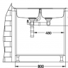 Alveus FORM 50 NAT-90 832X437 2X кухонная мойка