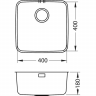 Alveus LUNO 30 SAT 90 FI 400X400 кухонная мойка