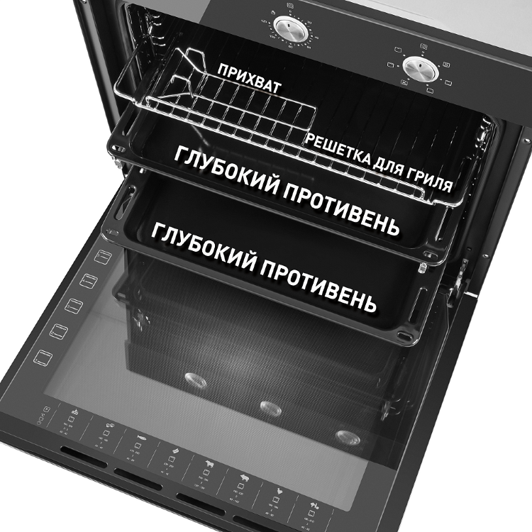 Maunfeld EOEF.766B электрический духовой шкаф
