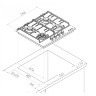 Kuppersberg FQ 62 W газовая варочная поверхность