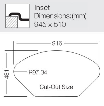 TopZero LTL945.510.15.GT8K  мойка врезная нержавейка