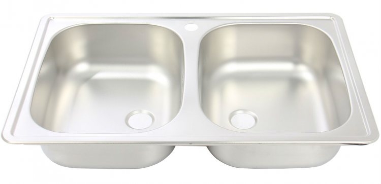 Alveus BASIC 160 LEI-90 780X435 2X LUX кухонная мойка