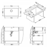 Alveus QUADRIX MONARCH 60 ANTRACIT 740x400x200 кухонная мойка