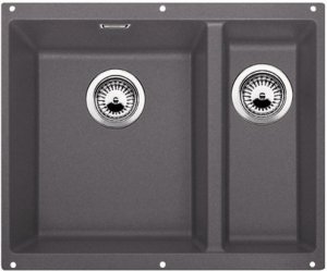 Blanco SUBLINE 340/160-U (520403) чаша справа темная скала мойка