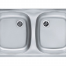 Alveus BASIC 160 NAT-60 780X435 2X LUX1071240 кухонная мойка