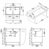 Alveus BASIC 160 NAT-60 780X435 2X LUX1071240 кухонная мойка