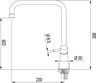 Franke Galileo бежевый смеситель
