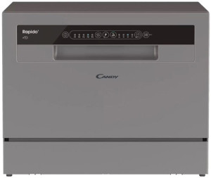 Candy CP 6F51LS-08 серебристая компактная посудомоечная машина