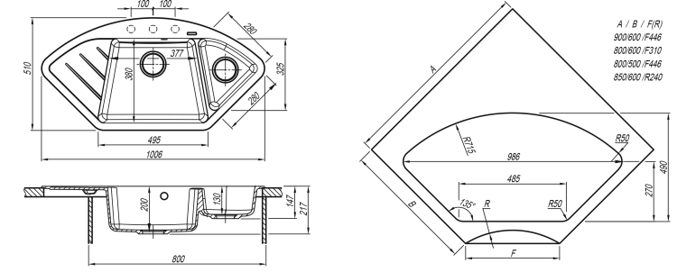 Florentina ВЕСТА cерый шёлк мойка