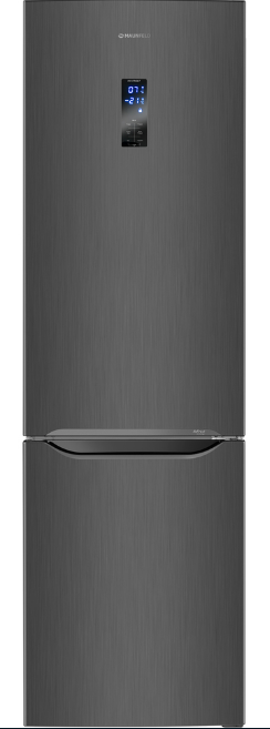 Maunfeld MFF195NFS10 холодильник с морозильником нержавеющая сталь