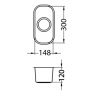 Alveus VARIANT 110 SAT 148X300X120 кухонная мойка