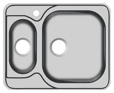 Ukinox Комфорт COL596.488 15GT8K 1R мойка врезная