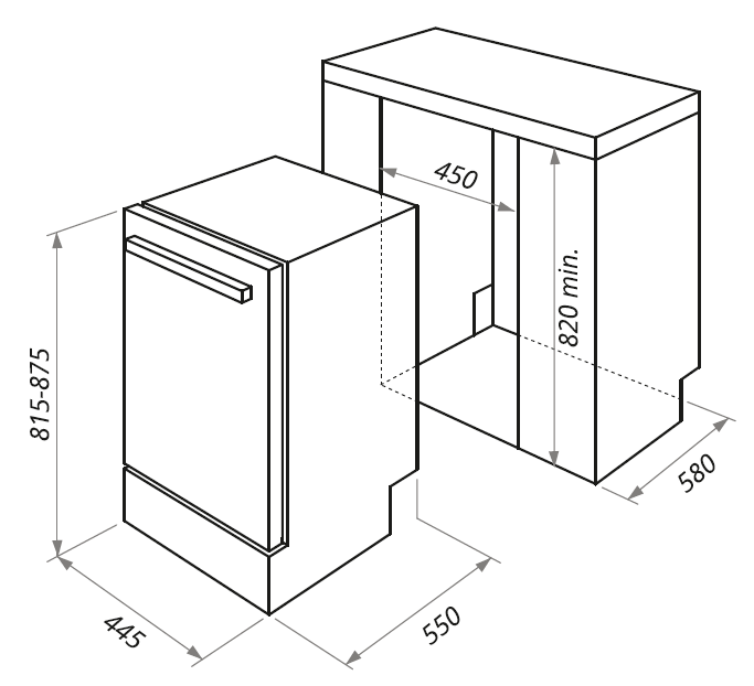 Maunfeld MLP-08SR встраиваемая посудомоечная машина