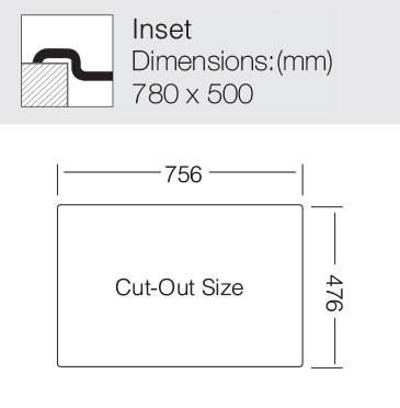 TopZero LTP780.500.GT8K нержавеющая сталь полированная мойка