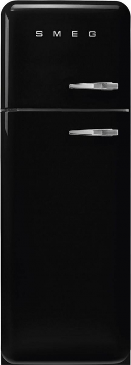 Smeg FAB30LBL5 отдельностоящий двухдверный холодильник стиль 50-х годов 60 см черный