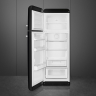 Smeg FAB30LBL5 отдельностоящий двухдверный холодильник стиль 50-х годов 60 см черный