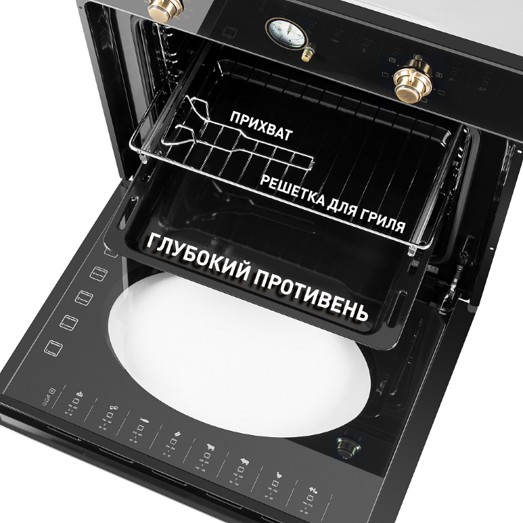 Maunfeld EOEFG.566RBG.RT электрический духовой шкаф