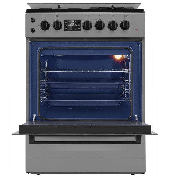 Maunfeld MGC60ECGR05 газовая плита с электрической духовкой