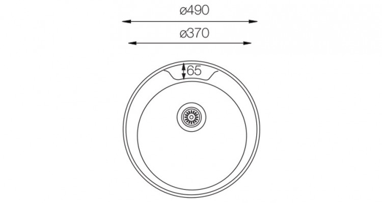 TopZero FAP490.GT6K мойка врезная круглая