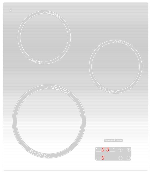 Zigmund & Shtain CIS 029.45 WX индукционная варочная поверхность белая